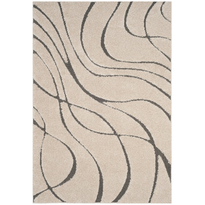 Tapis SAFAVIEH Florida Shag Staka Abstract Waves de 3 cm d'épaisseur