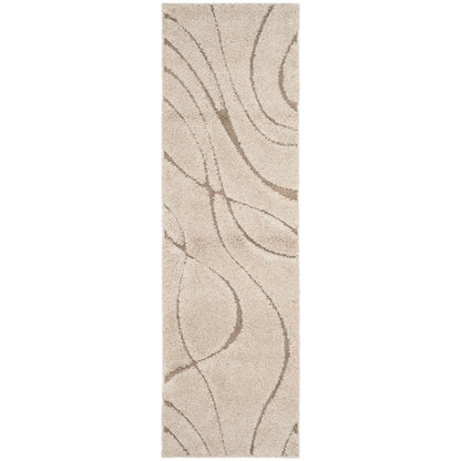 Tapis SAFAVIEH Florida Shag Staka Abstract Waves de 3 cm d'épaisseur