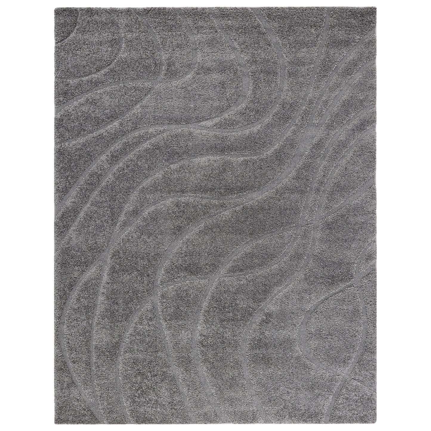 Tapis SAFAVIEH Florida Shag Staka Abstract Waves de 3 cm d'épaisseur