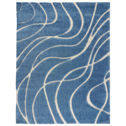 Tapis SAFAVIEH Florida Shag Staka Abstract Waves de 3 cm d'épaisseur