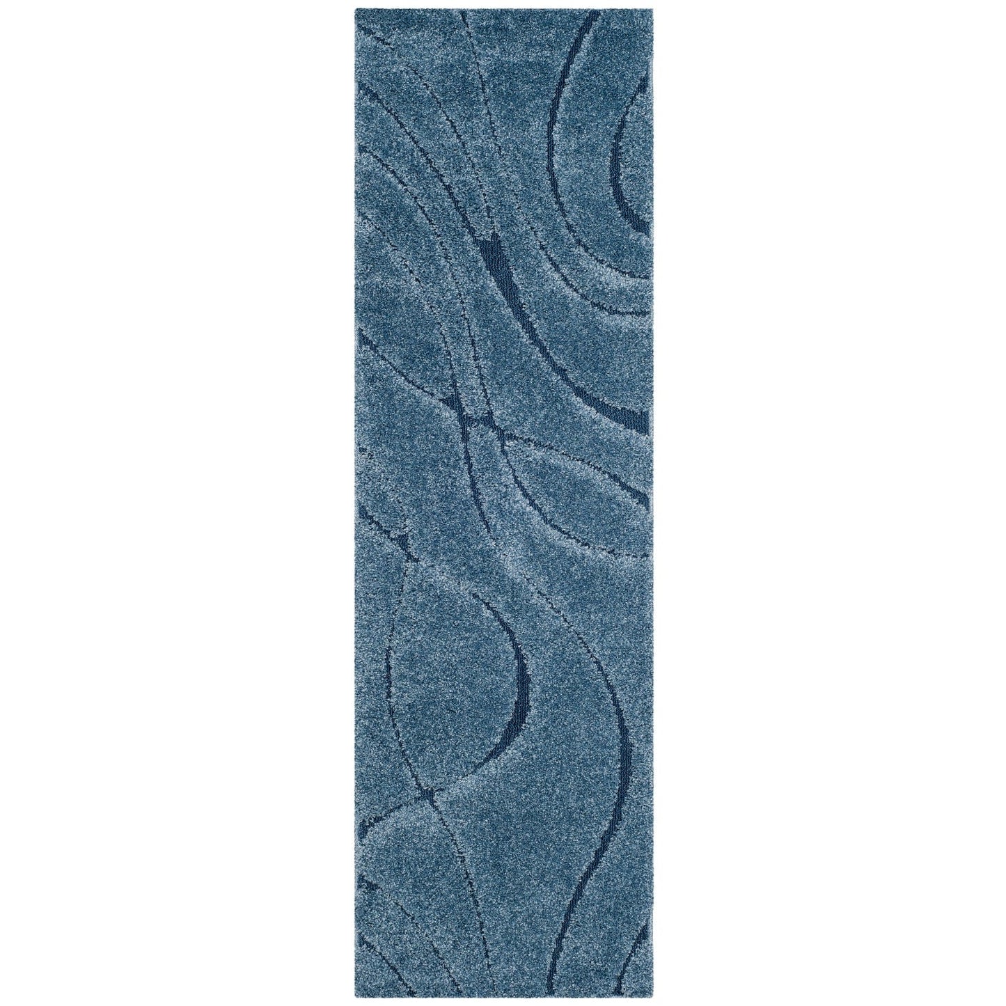 Tapis SAFAVIEH Florida Shag Staka Abstract Waves de 3 cm d'épaisseur