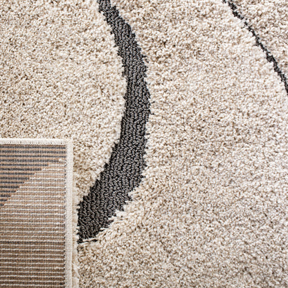 Tapis SAFAVIEH Florida Shag Staka Abstract Waves de 3 cm d'épaisseur