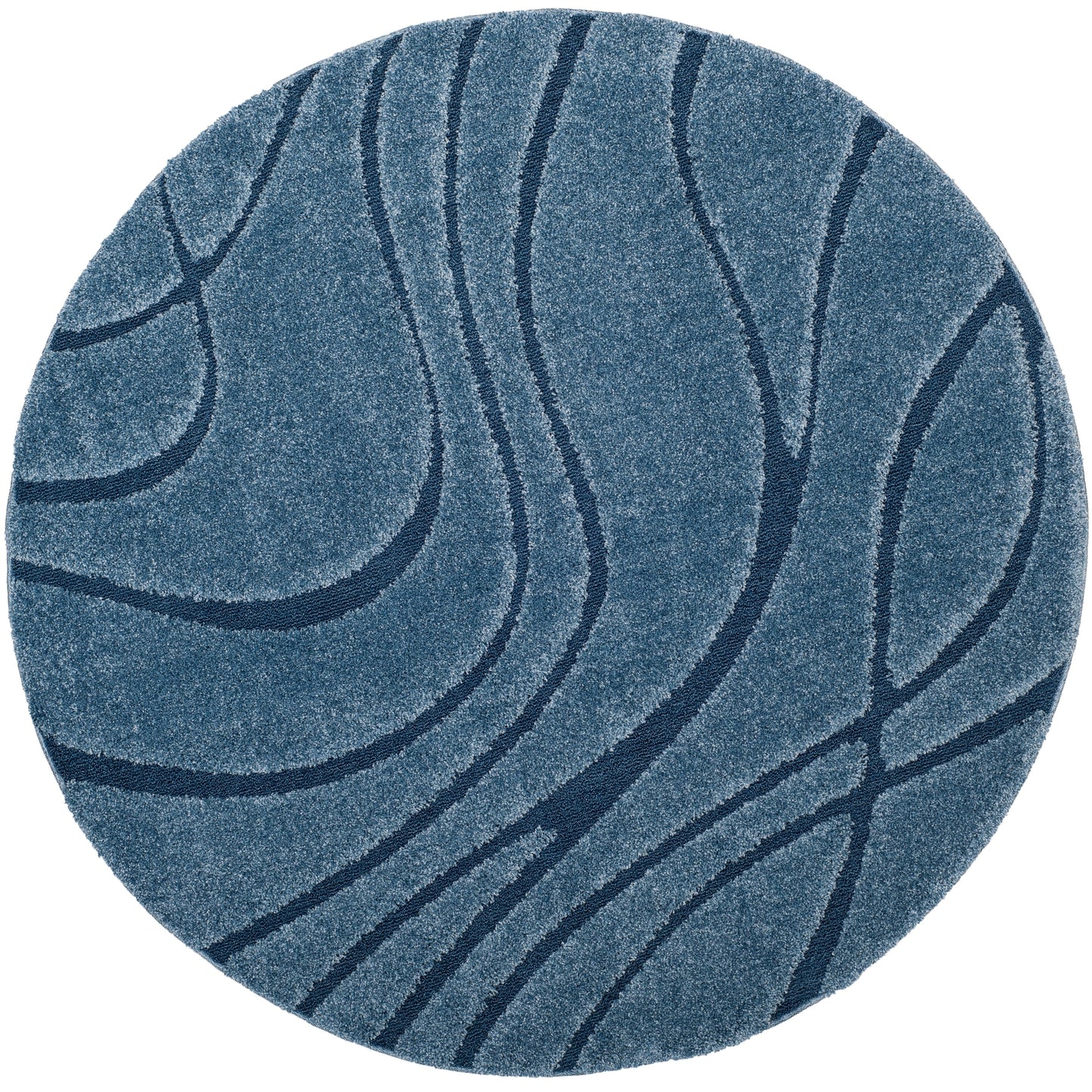 Tapis SAFAVIEH Florida Shag Staka Abstract Waves de 3 cm d'épaisseur
