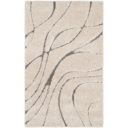 Tapis SAFAVIEH Florida Shag Staka Abstract Waves de 3 cm d'épaisseur