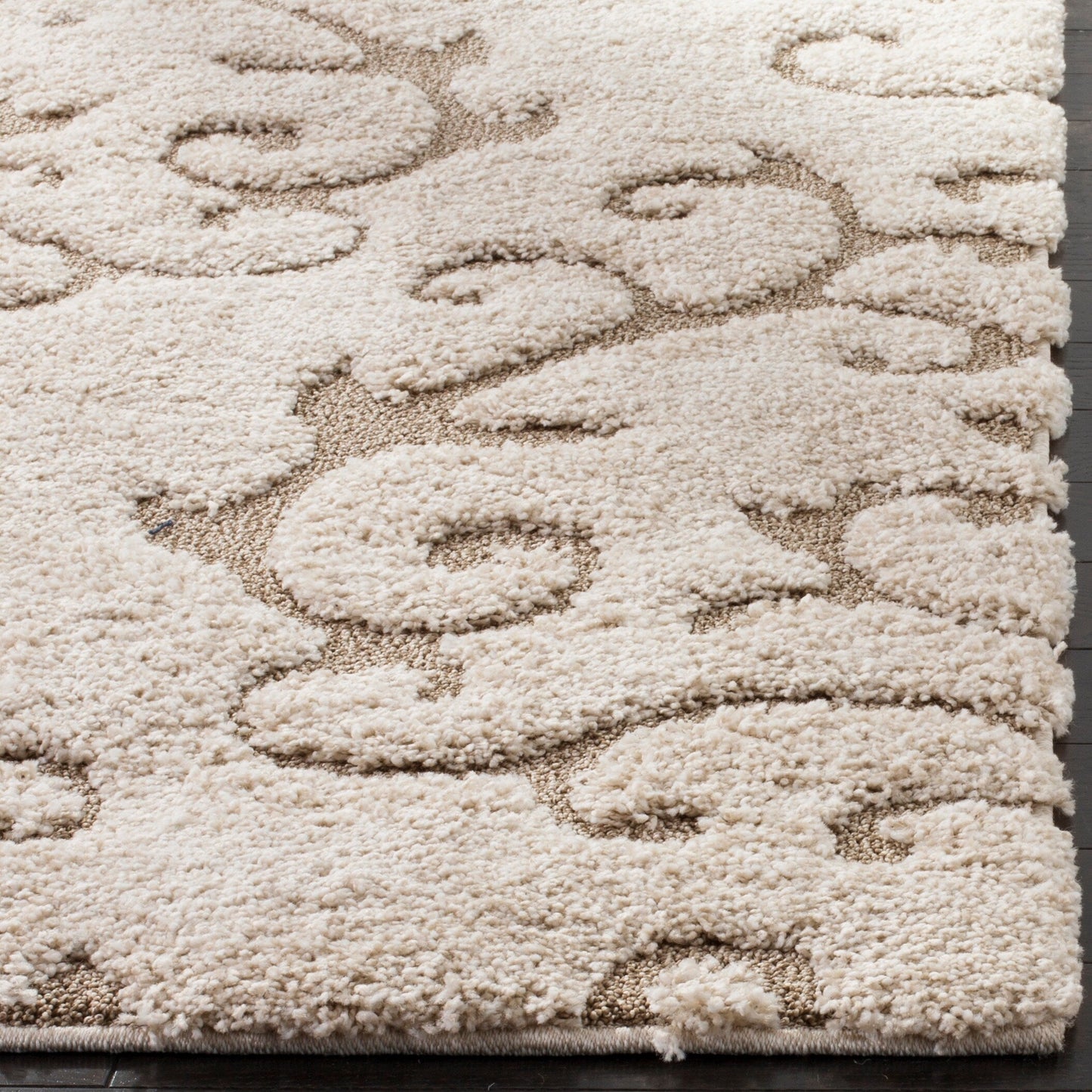 Tapis SAFAVIEH Florida Shag Tjabbe Scroll Area de 3 cm d'épaisseur