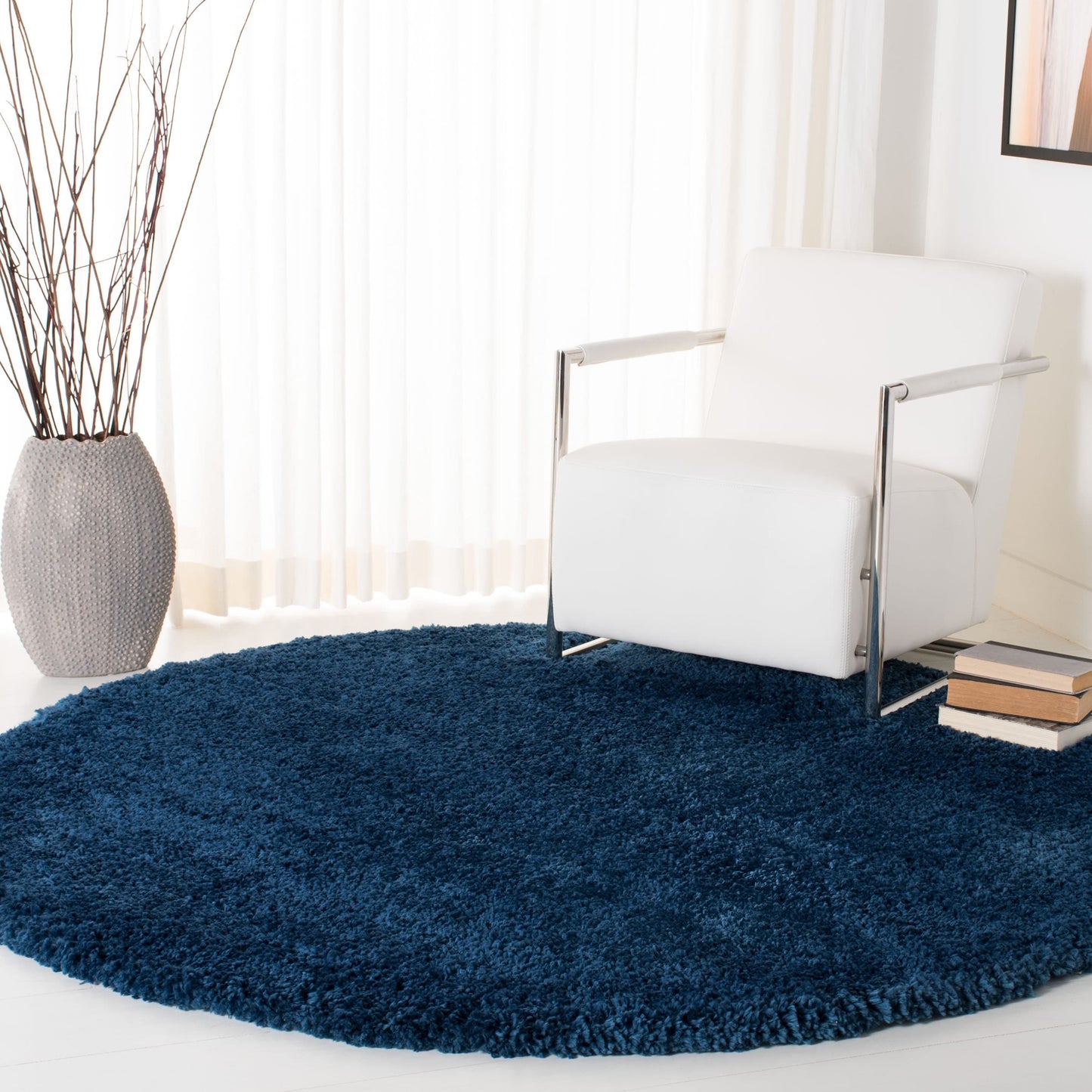 Tapis SAFAVIEH Fontana Shag Dagi uni de 5 cm d'épaisseur