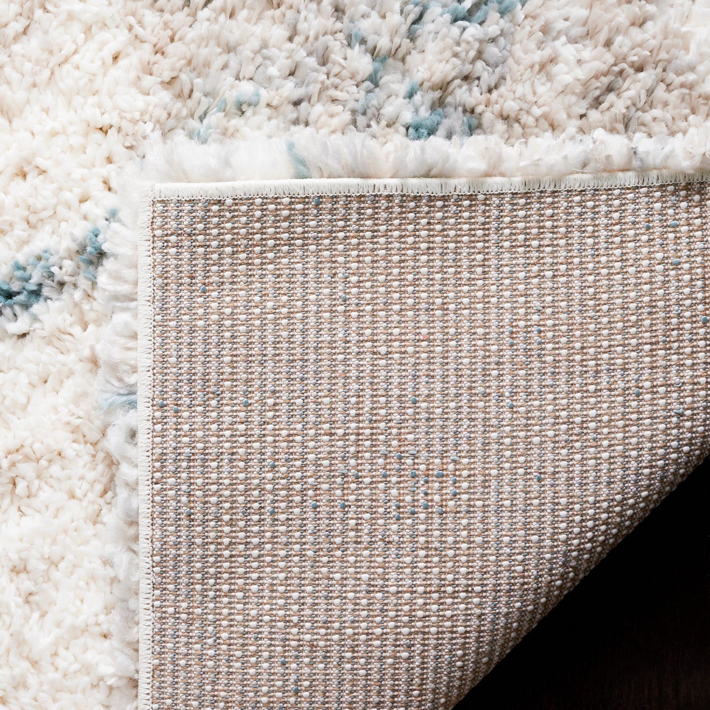 Tapis SAFAVIEH Fontana Shag Marye Modern Trellis de 5 cm d'épaisseur