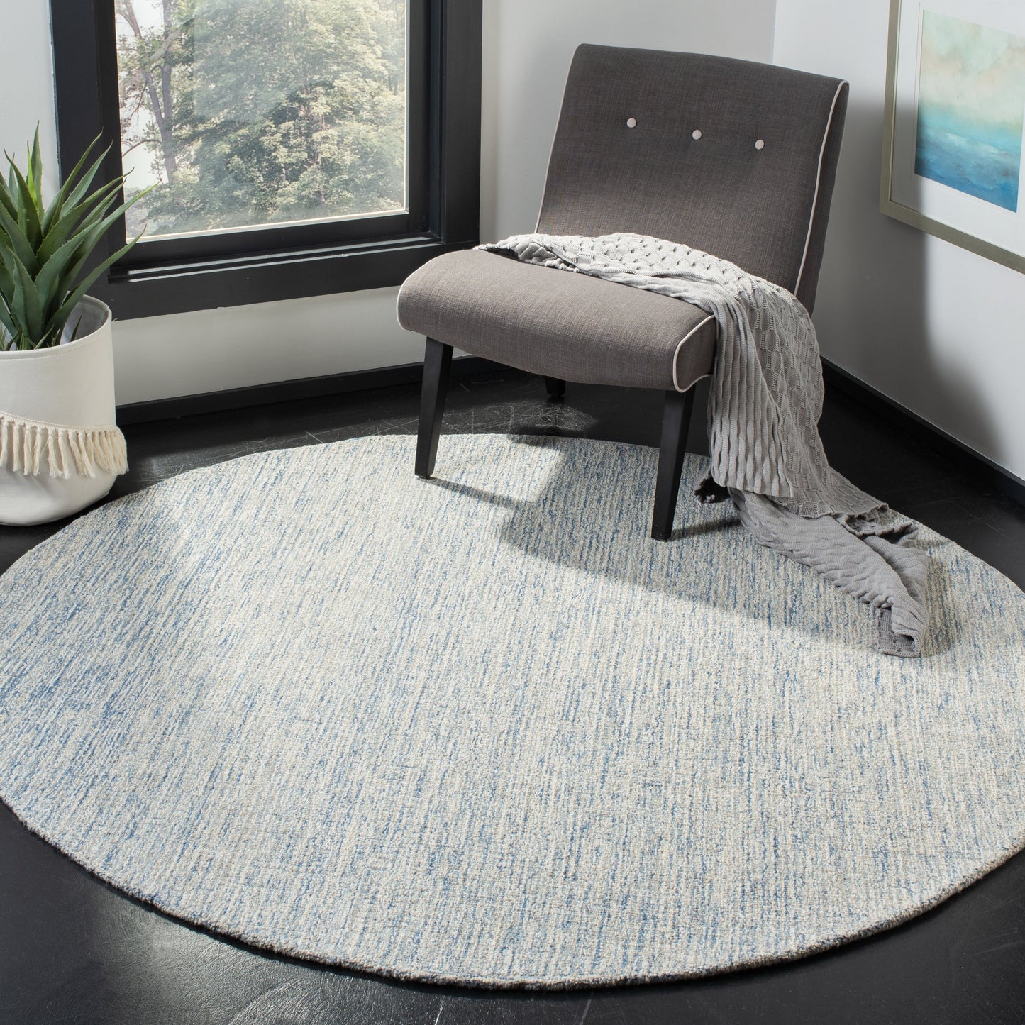 Tapis moderne en laine abstrait Asja fait main SAFAVIEH