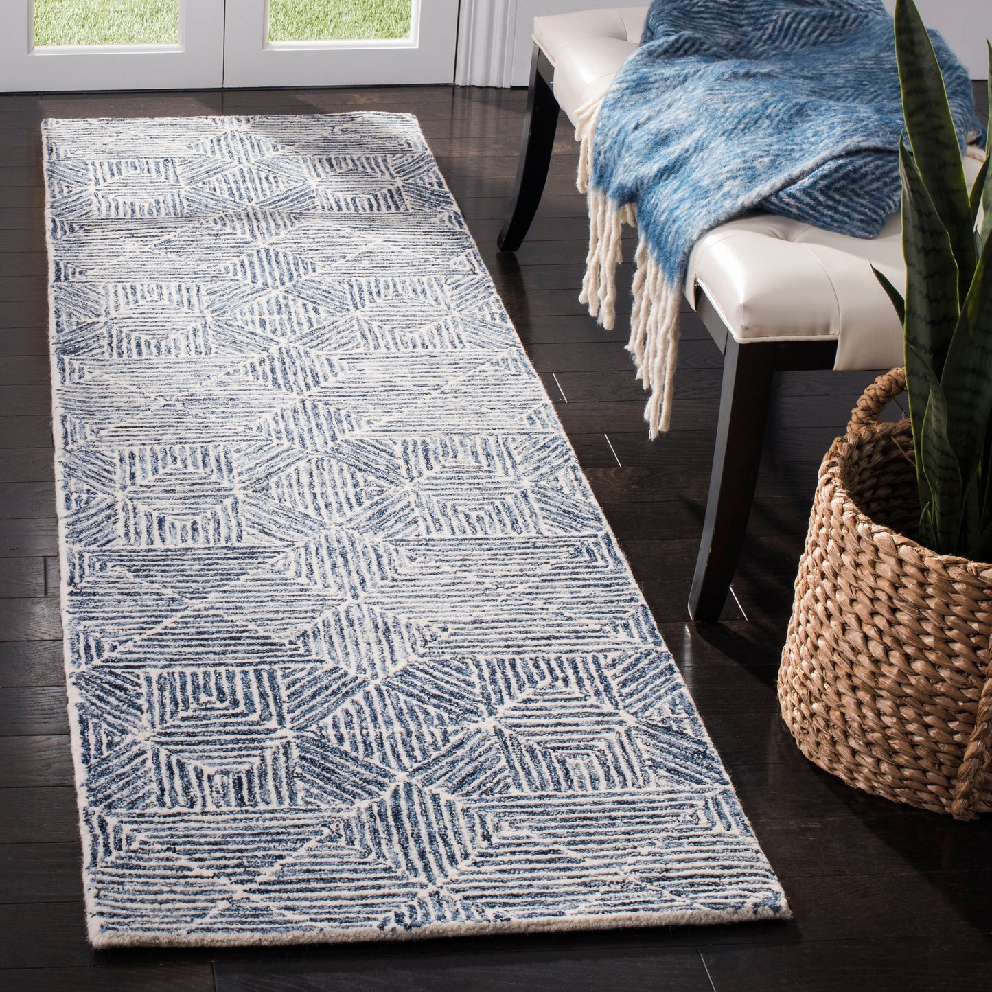 Tapis moderne en laine SAFAVIEH fait main, abstrait, Harmonna