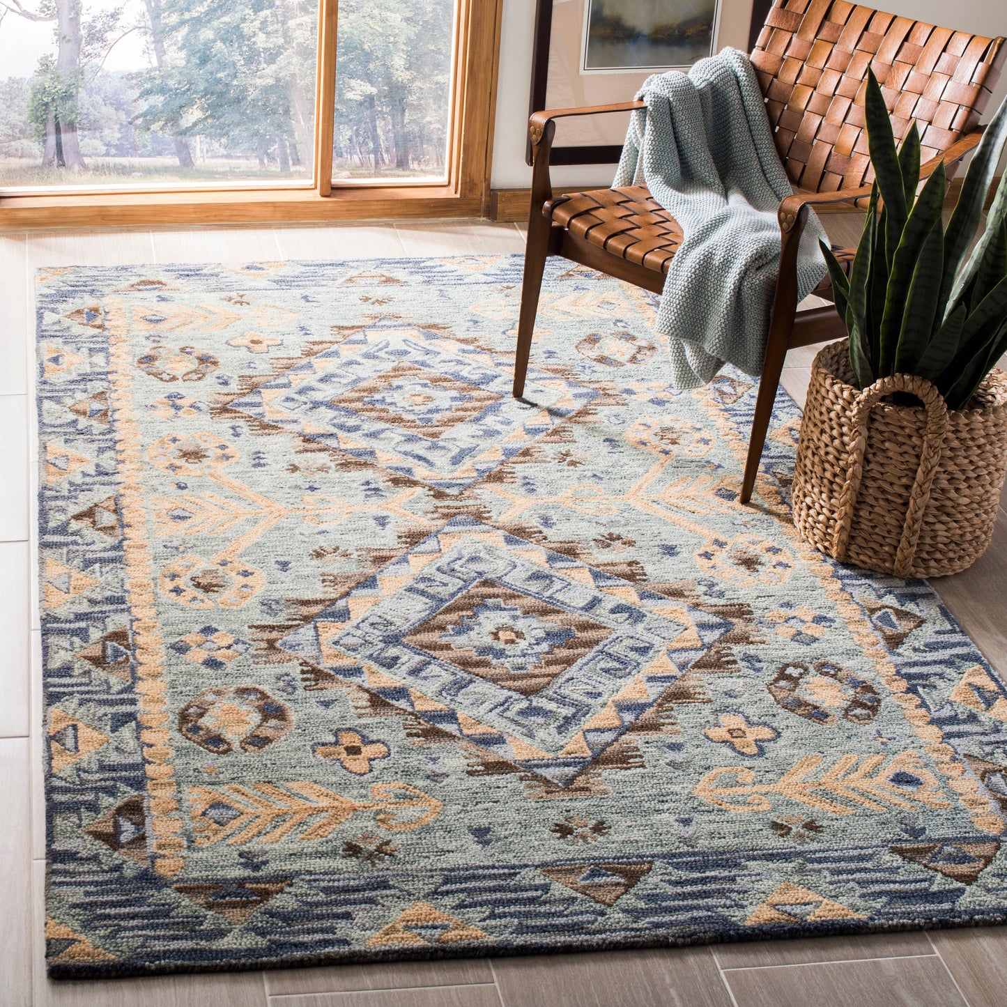 Tapis SAFAVIEH fait main en laine Aspen Ermira Boho Tribal