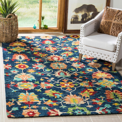 Tapis en laine Aspen Guldeniz Boho Tribal fait main SAFAVIEH
