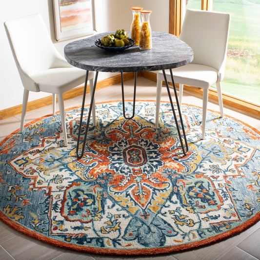 Tapis en laine Aspen Hagar Boho Medallion fait main SAFAVIEH