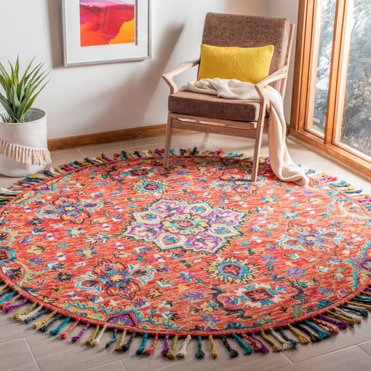 Tapis SAFAVIEH fait main en laine Aspen Irmingard Boho Tribal à médaillon