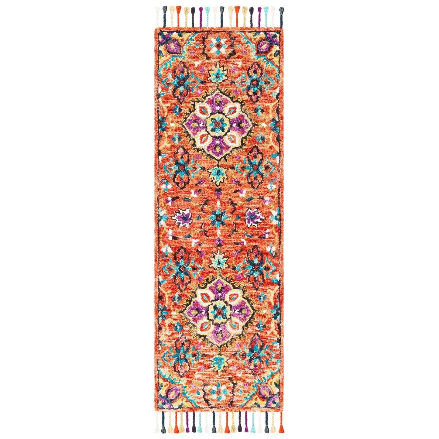 Tapis SAFAVIEH fait main en laine Aspen Irmingard Boho Tribal à médaillon
