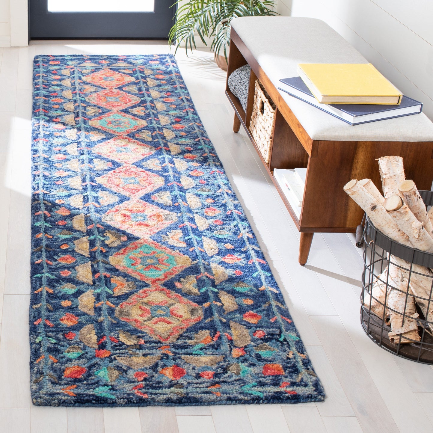 Tapis en laine Aspen Kuang Boho Tribal fait main SAFAVIEH