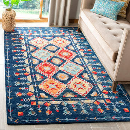Tapis en laine Aspen Kuang Boho Tribal fait main SAFAVIEH