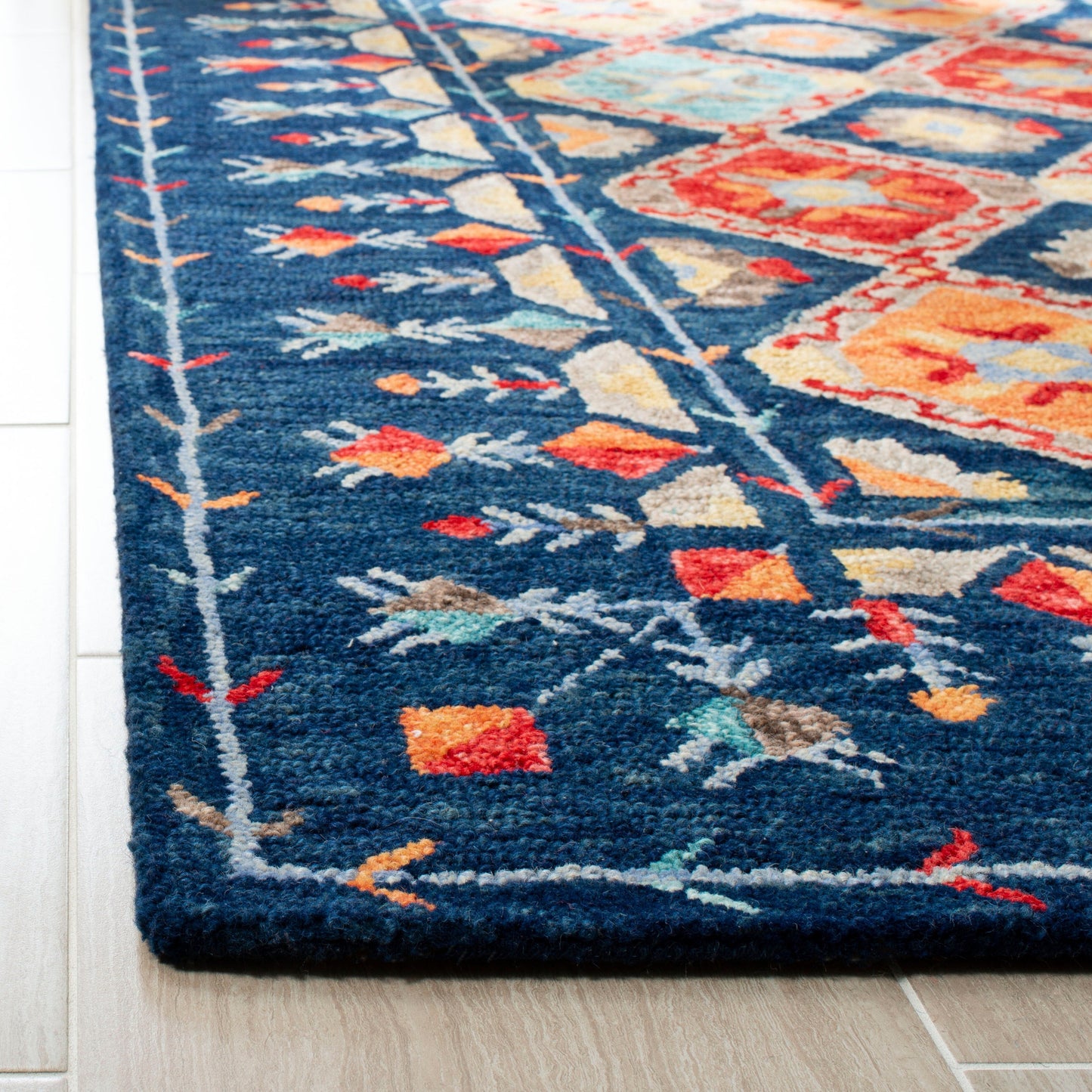 Tapis en laine Aspen Kuang Boho Tribal fait main SAFAVIEH