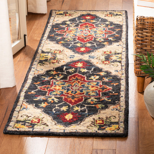 Tapis en laine Aspen Rosmarie Boho Tribal fait main SAFAVIEH