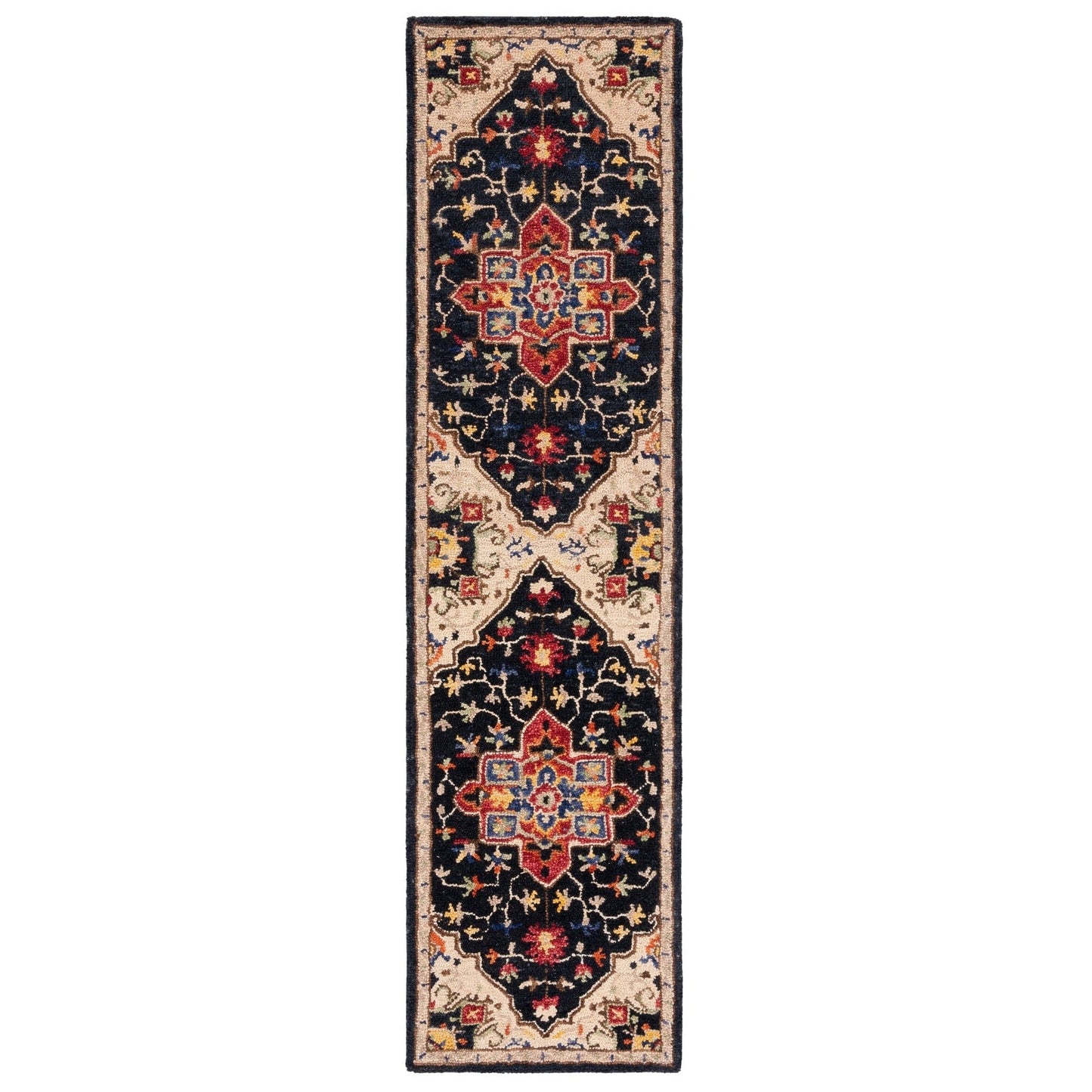 Tapis en laine Aspen Rosmarie Boho Tribal fait main SAFAVIEH