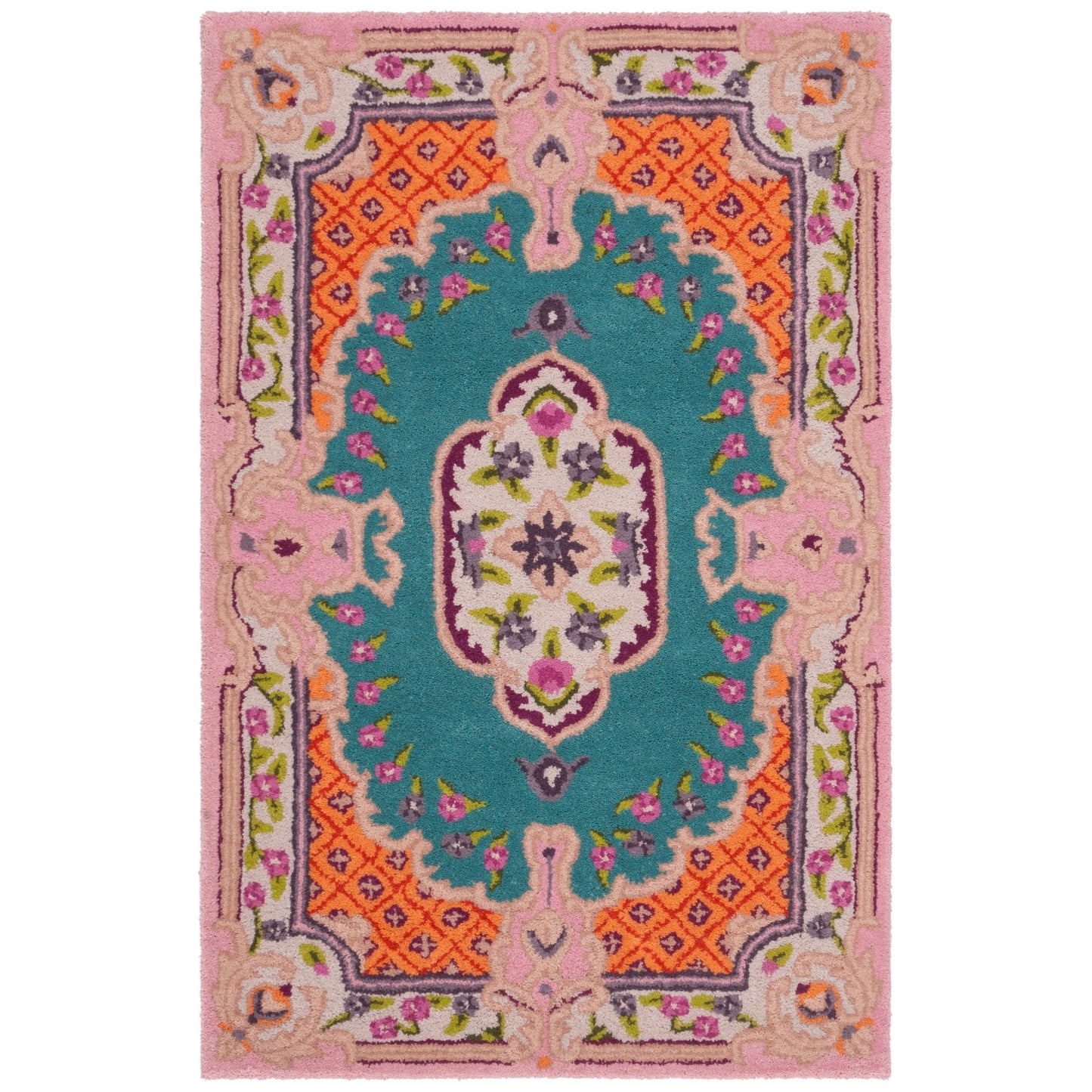 Tapis en laine SAFAVIEH fait main Bellagio Tatevik à médaillon oriental