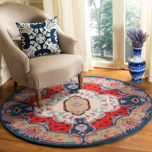 Tapis en laine SAFAVIEH fait main Bellagio Tatevik à médaillon oriental