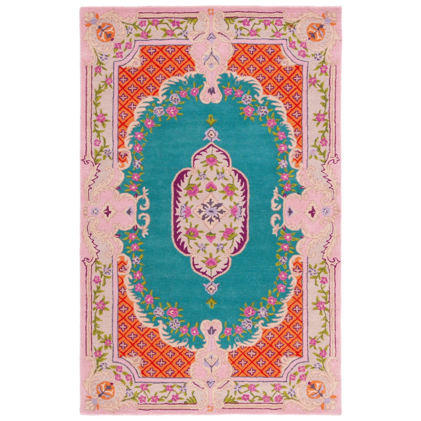 Tapis en laine SAFAVIEH fait main Bellagio Tatevik à médaillon oriental