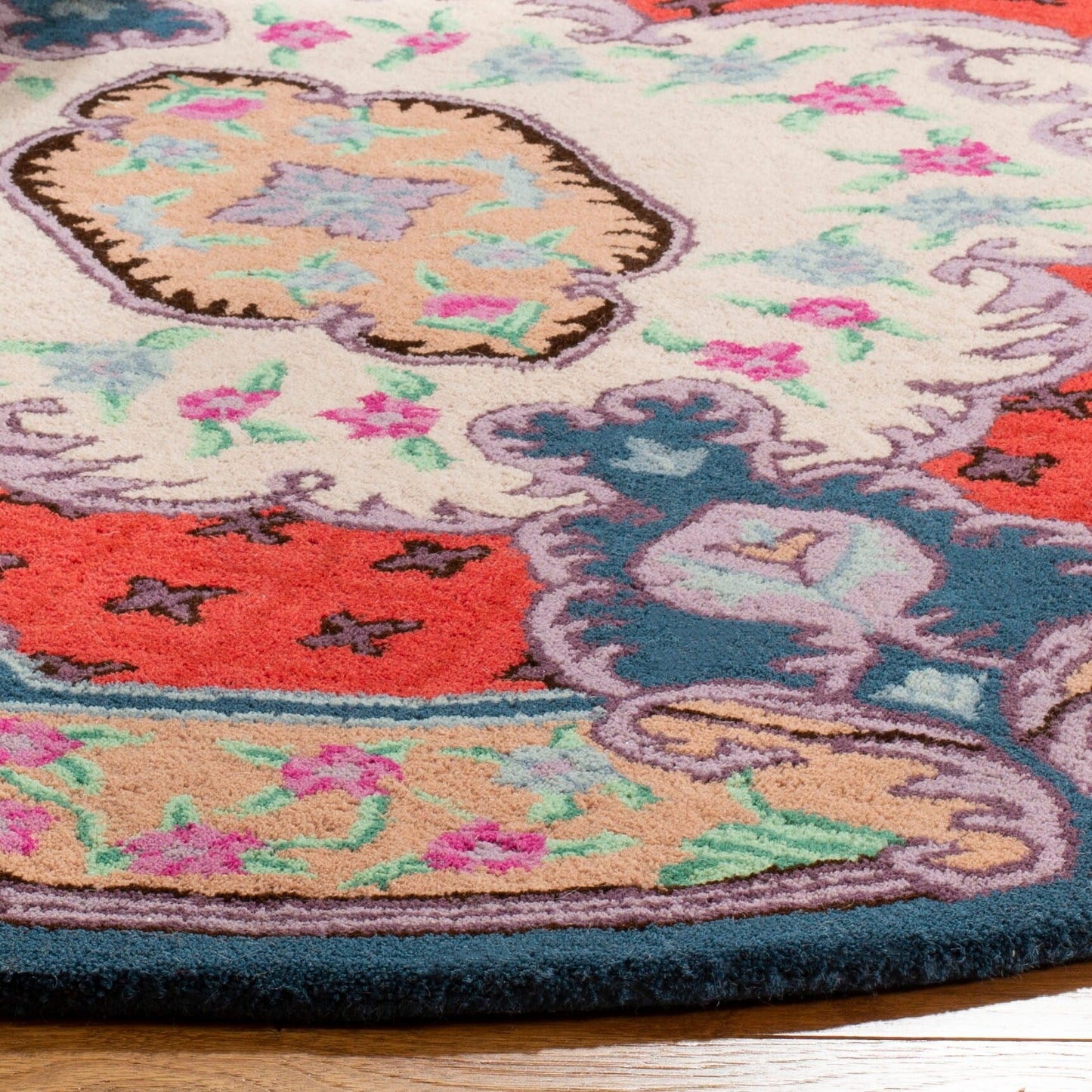 Tapis en laine SAFAVIEH fait main Bellagio Tatevik à médaillon oriental
