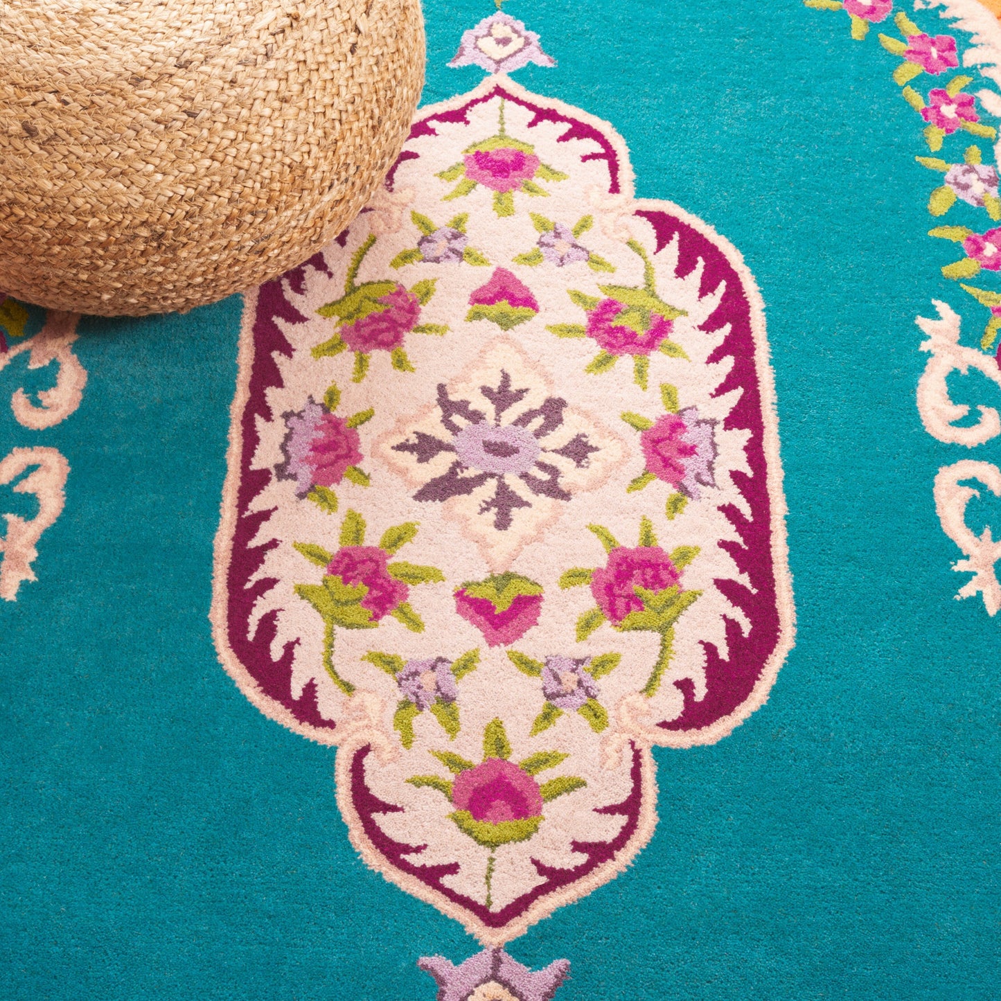 Tapis en laine SAFAVIEH fait main Bellagio Tatevik à médaillon oriental