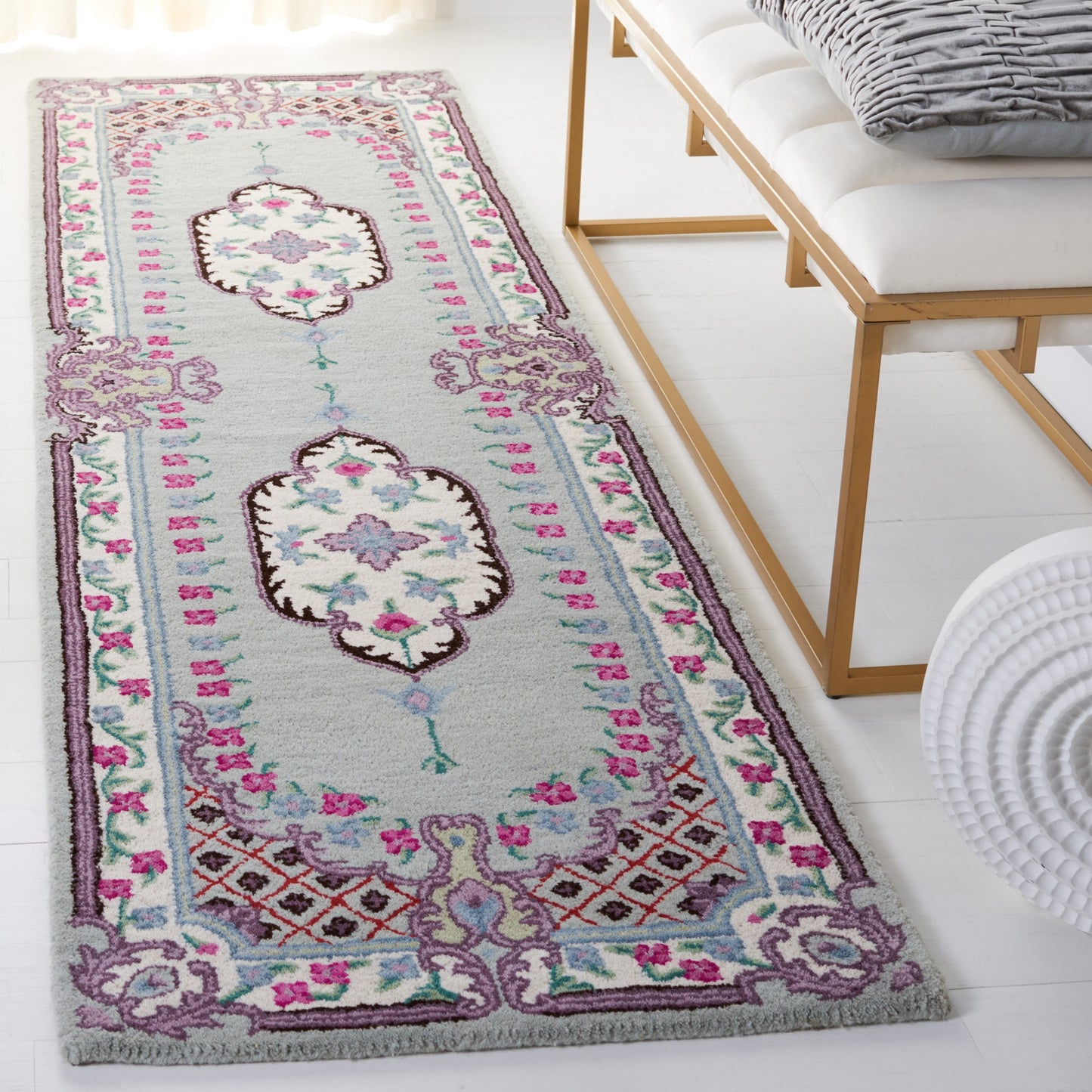 Tapis en laine SAFAVIEH fait main Bellagio Tatevik à médaillon oriental