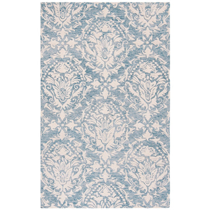 Tapis en laine moderne à motif floral Ambroisine fait main SAFAVIEH