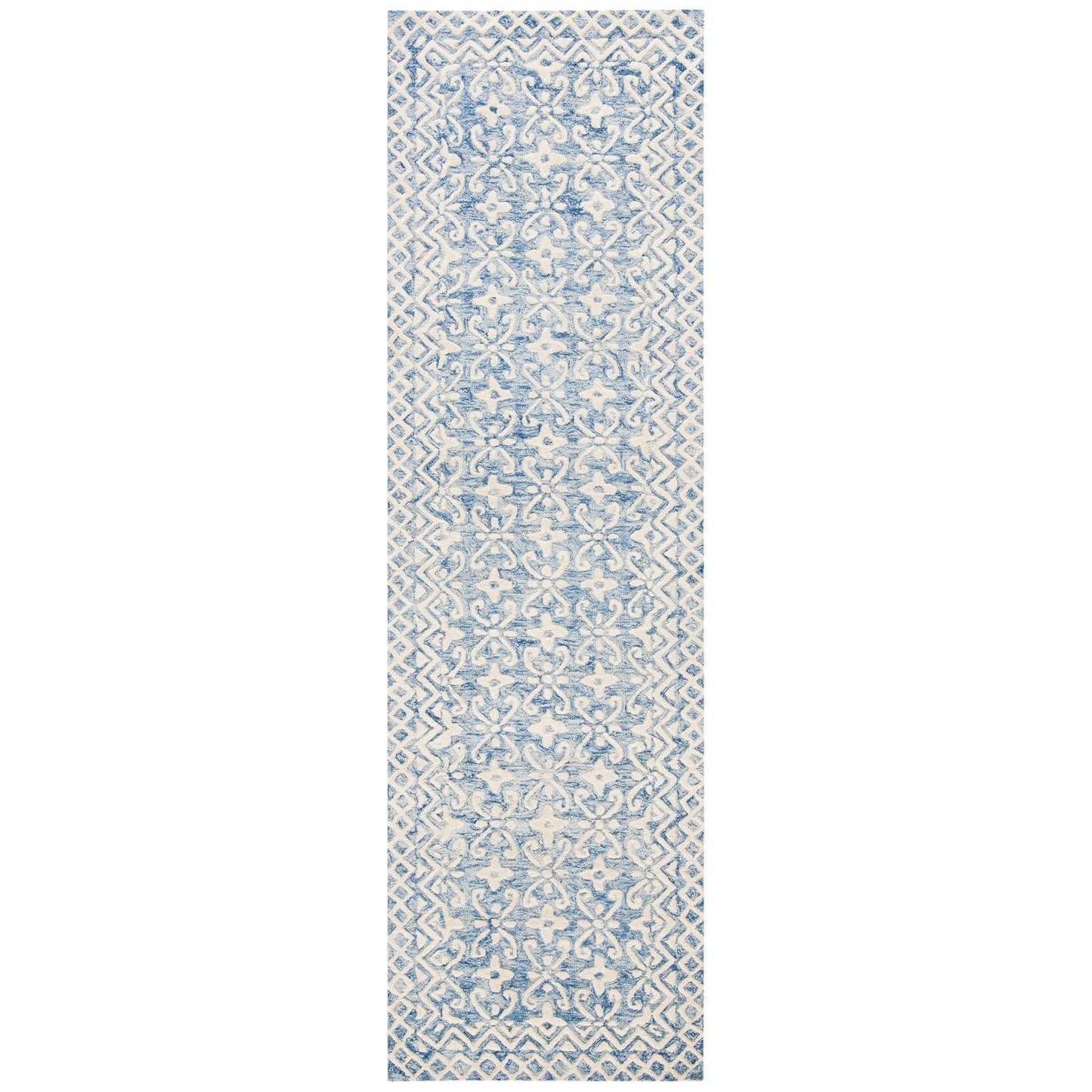 Tapis en laine moderne à motif floral Barbara, fait main, SAFAVIEH