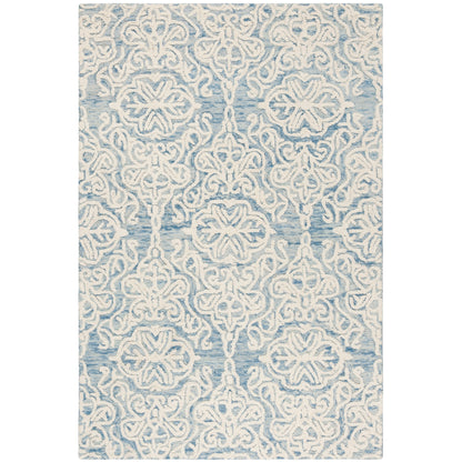 Tapis en laine moderne à motif floral SAFAVIEH fait main Blossom Cateluta