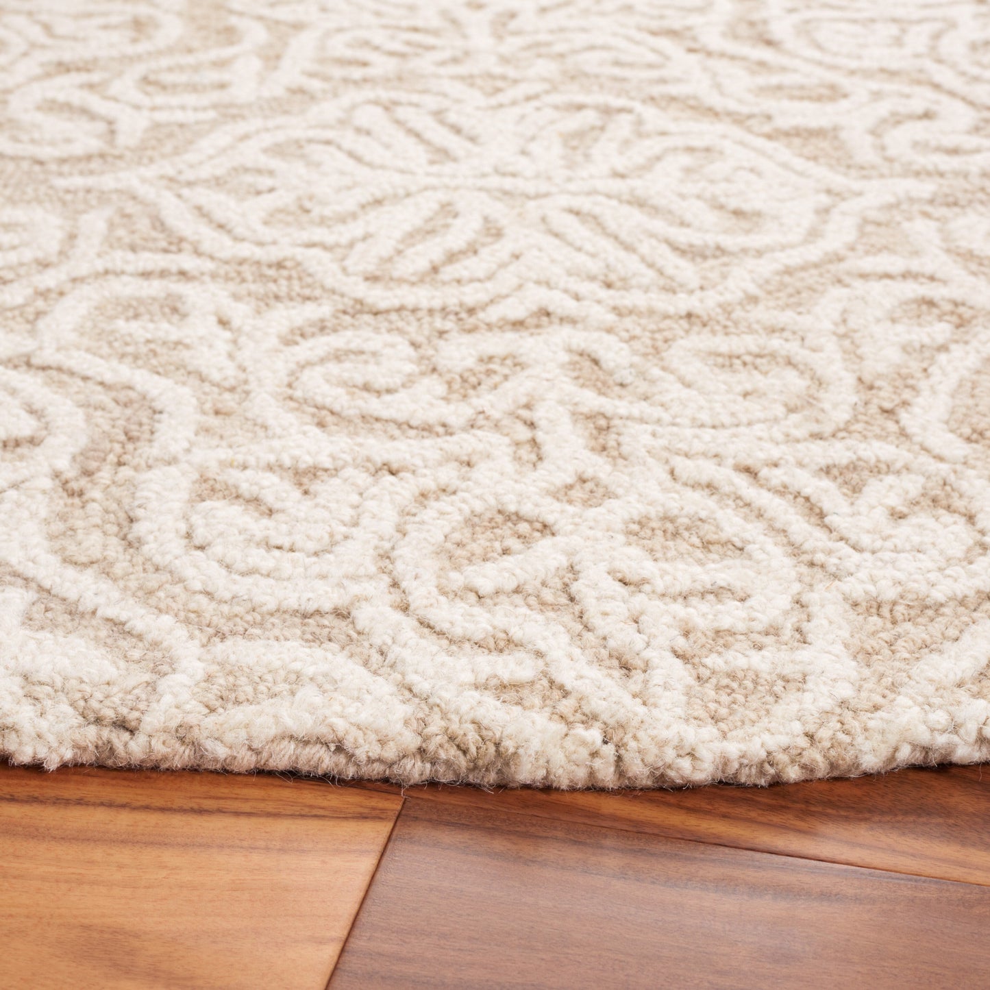 Tapis en laine moderne à motif floral SAFAVIEH fait main Blossom Cateluta
