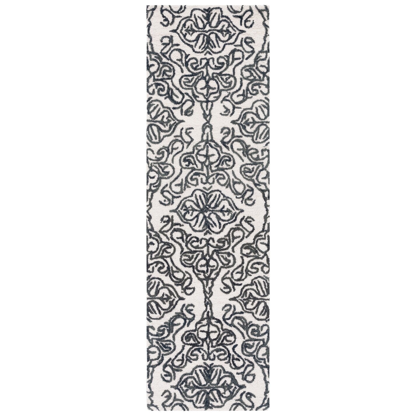 Tapis en laine moderne à motif floral SAFAVIEH fait main Blossom Cateluta