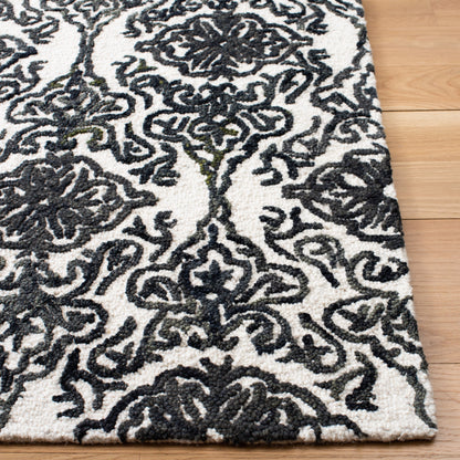 Tapis en laine moderne à motif floral SAFAVIEH fait main Blossom Cateluta