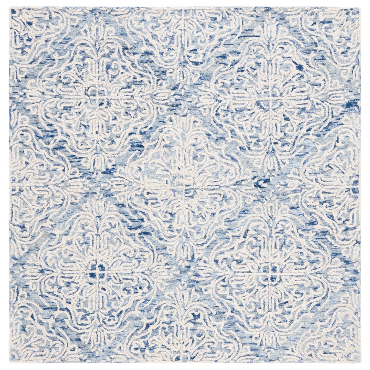 Tapis en laine moderne à motif floral Gertrida, fait main par SAFAVIEH