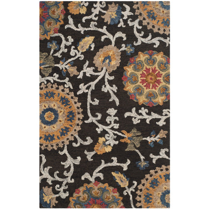 Tapis en laine moderne à motif floral Blossom Maaret, fait main par SAFAVIEH