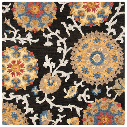 Tapis en laine moderne à motif floral Blossom Maaret, fait main par SAFAVIEH