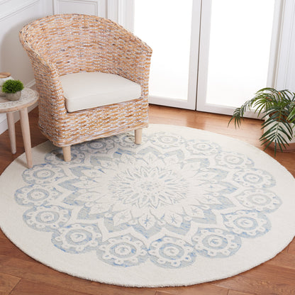 Tapis en laine SAFAVIEH Blossom Oriella fait main, motif floral moderne