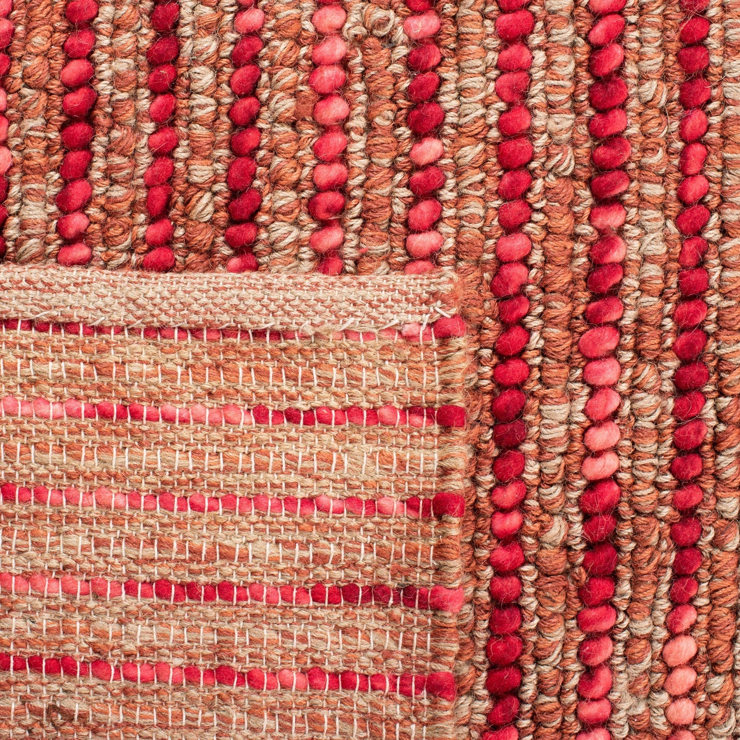 SAFAVIEH Tapis bohème fait à la main en jute et en laine Jelisava