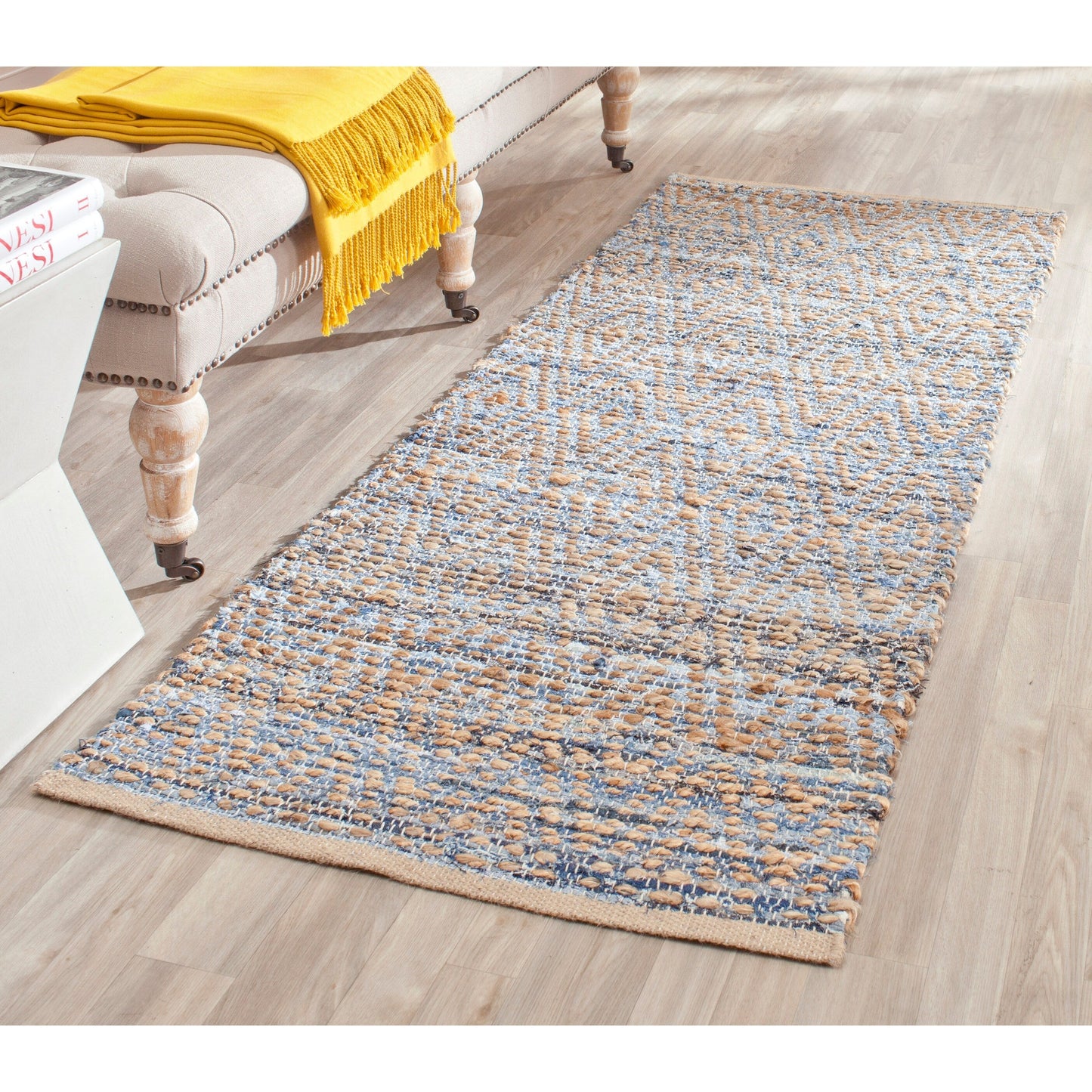 Tapis côtier en jute SAFAVIEH fait main, style Cape Cod Irenea
