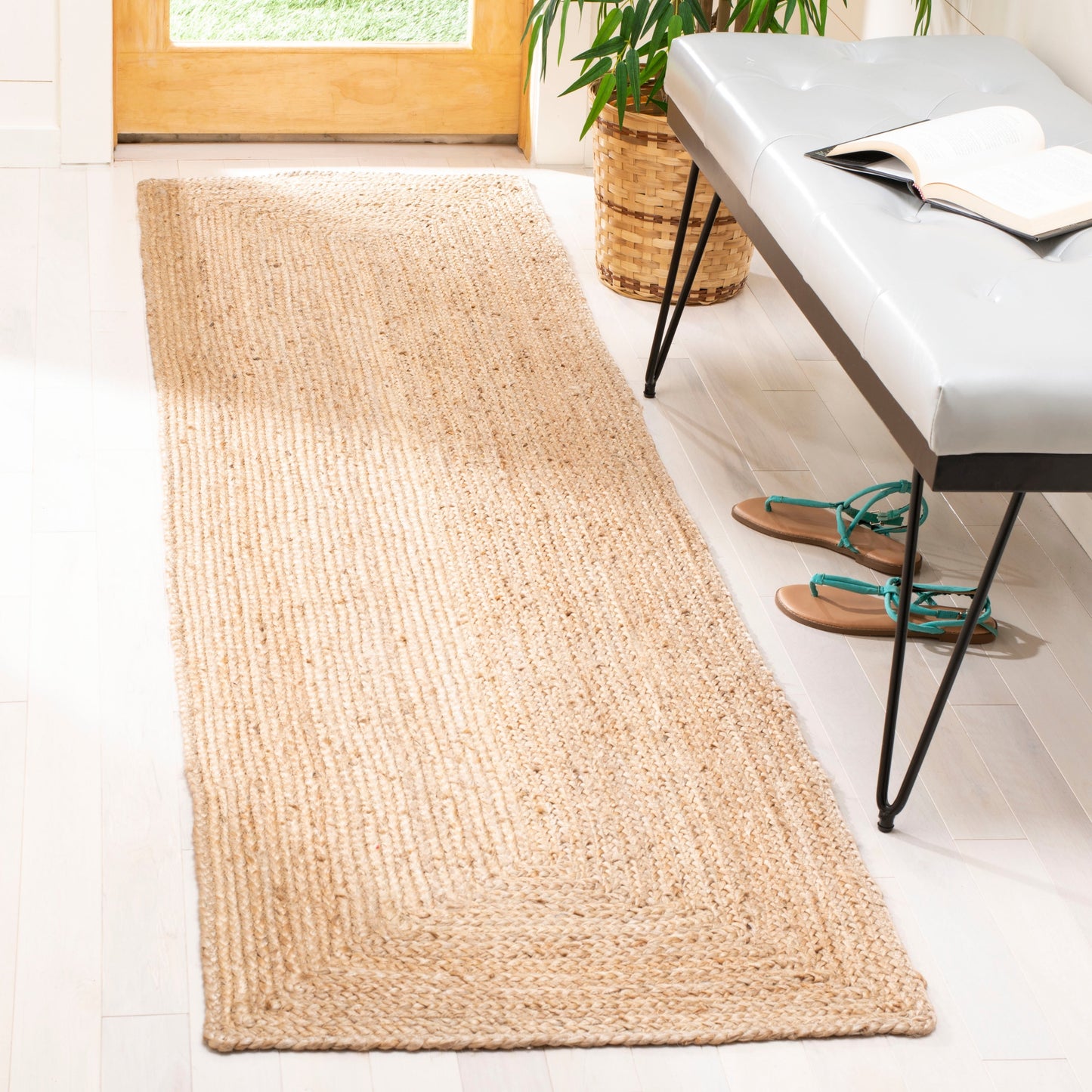 Tapis en jute côtier Pepa de Cape Cod, fait main par SAFAVIEH
