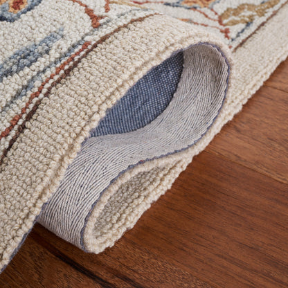 Tapis en laine SAFAVIEH fait main Chelsea Malda style campagne française à motifs floraux