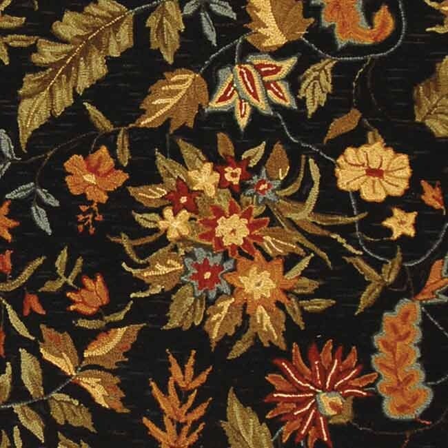 Tapis en laine SAFAVIEH fait main Chelsea Malda style campagne française à motifs floraux