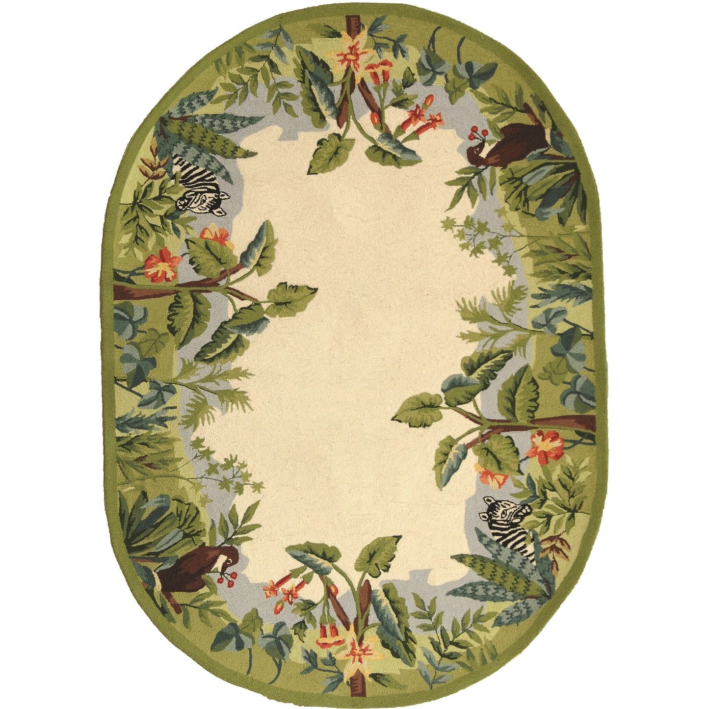 Tapis en laine Chelsea Margrieta fait main SAFAVIEH, style campagne française