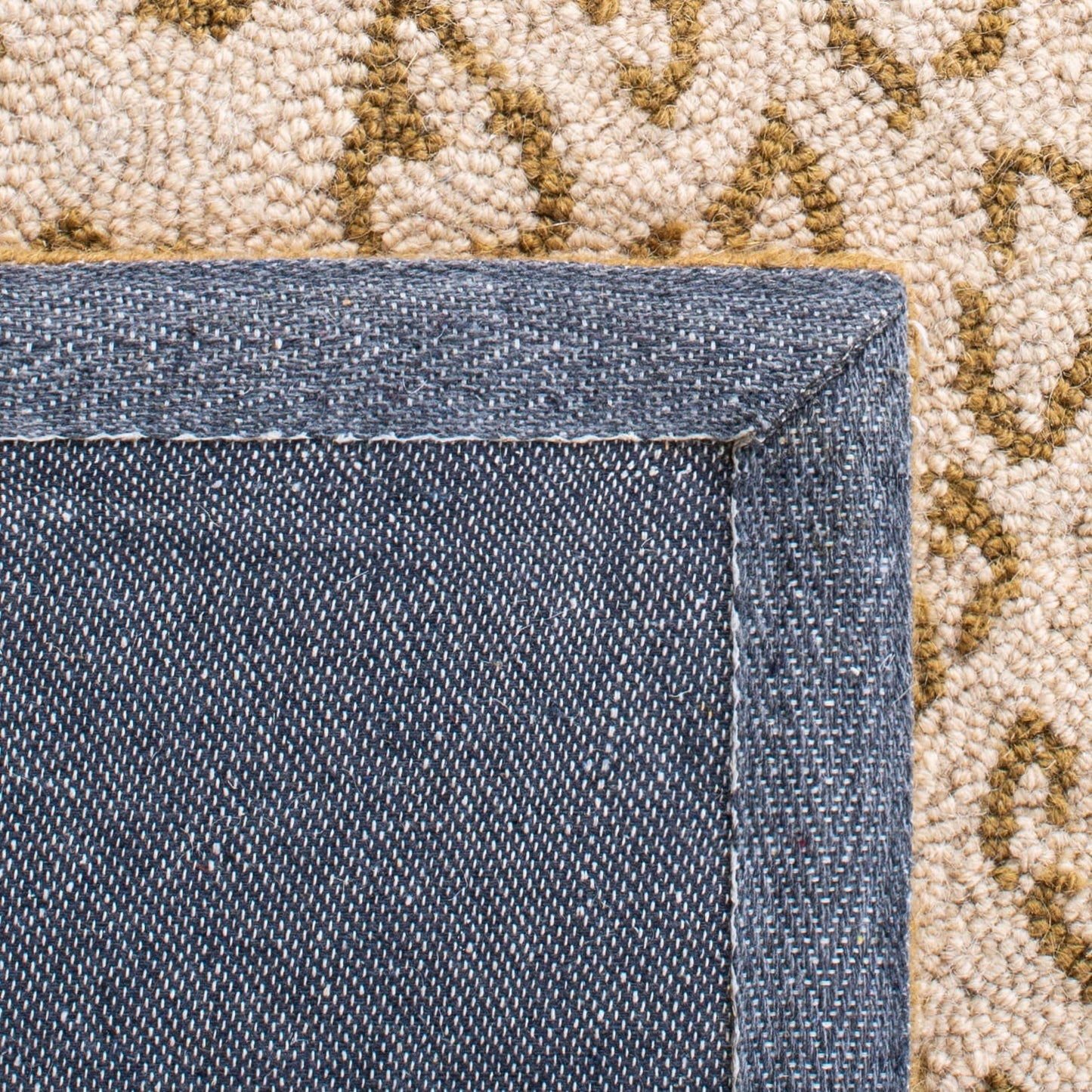 Tapis SAFAVIEH fait main Chelsea Solar Garden Leopard en laine de campagne française