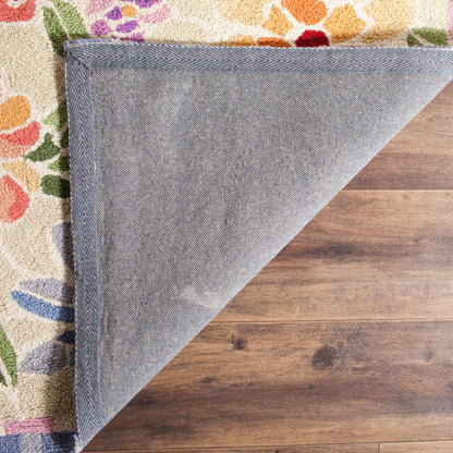 Tapis en laine SAFAVIEH fait main Chelsea Sprig à motif floral style campagne française