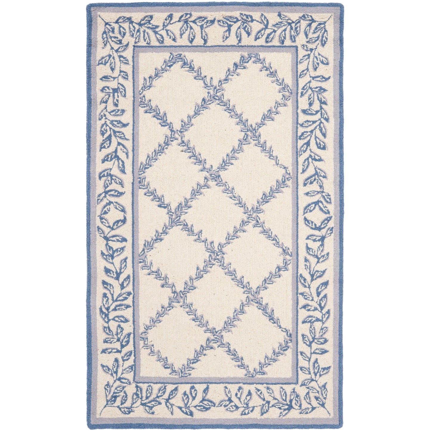 Tapis en laine SAFAVIEH Chelsea Sunstripe Trellis fait main, style campagne française