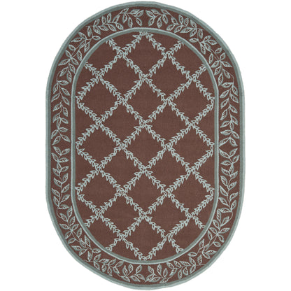 Tapis en laine SAFAVIEH Chelsea Sunstripe Trellis fait main, style campagne française