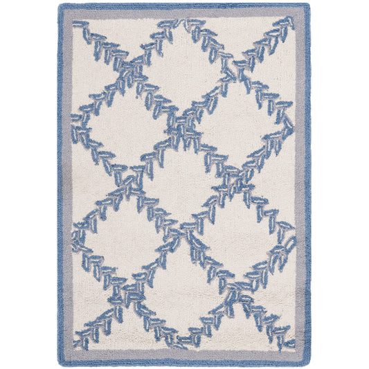 Tapis en laine SAFAVIEH Chelsea Sunstripe Trellis fait main, style campagne française